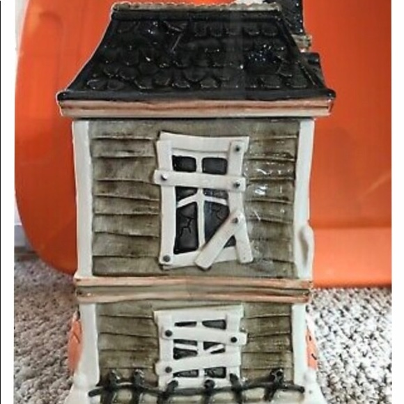 Fitz and Floyd Halloween boo house cookie jar - Picture 4 of 8